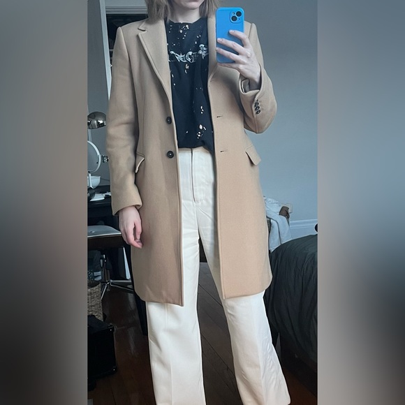 Zara Wool Blend Coat - Picture 2 of 3